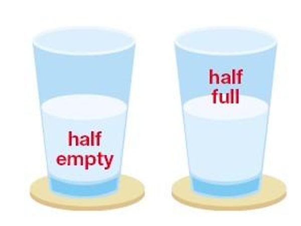 Do you see the cup half empty or half full?