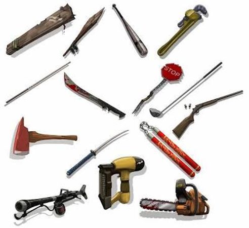 just before you leave your house, you remember 'weapons'. what is the one weapon youtake?