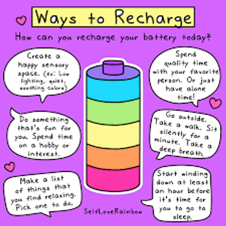 How do you recharge your energy?