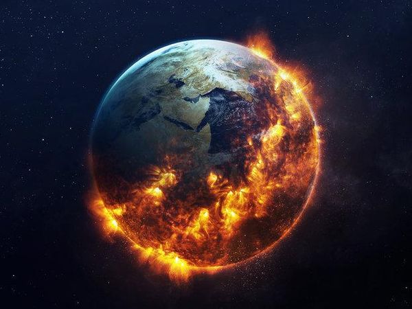 It is now the end of the world. Earth is being engulfed in a ball of flames by cause of Global Warming, pollution, hatred, failure of the Earth's Core and the sun getting dangerously closer. Your son Jesus will take over after Earth's end. What do you have to say about this?