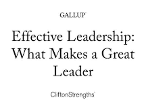 Which quality best defines a leader?