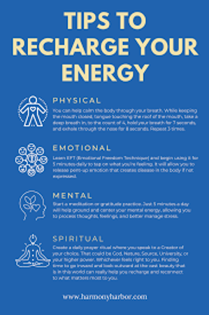 How do you recharge your energy?