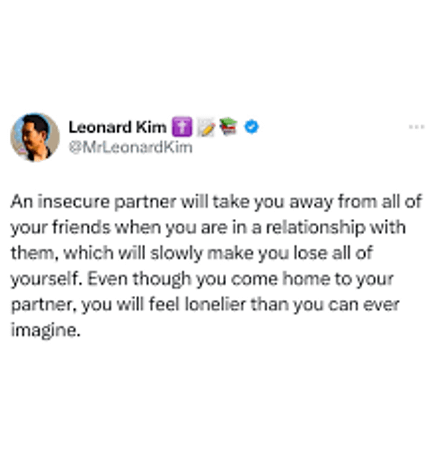 Do you ever compare yourself to your partner’s friends?