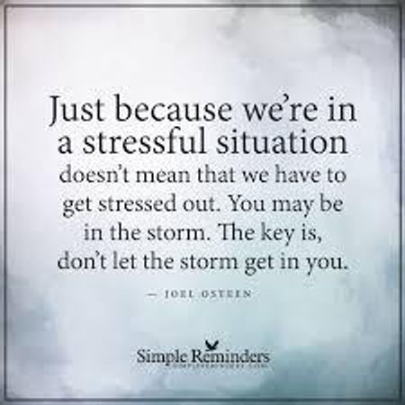 How do you handle stressful situations?