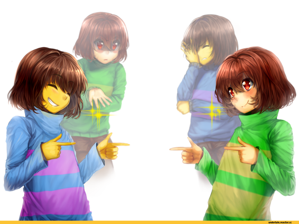 So that is your choice. Now, if you had to choose a character, do you like Frisk or Chara better?