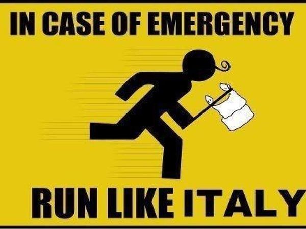 You hear a yelling in the distance "Italy! Slow down! Zere vasnt a bee on you! I only did that so you vould run faster!" You then saw a guy run by you at a extremely fast speed and not long after a blonde man running as fast as he can to catch up