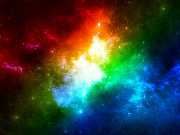 What if the stars suddenly changed into beautiful mixed colors like a rainbow? (Picture below)