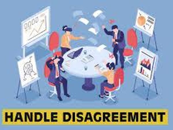 How do you handle a disagreement?