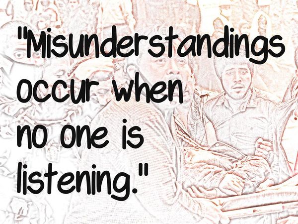 How do you handle misunderstandings or miscommunication?