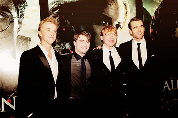 Harry potter boys Neville Londbottom ,Ronald Weasley,Harry Potter,Draco Malfoy