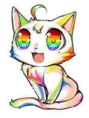 cutest rainbow kitty!