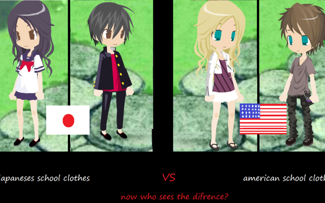 Japanese Uniform or American Clothes