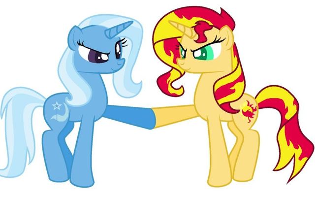 MLP Sunset Shimmer vs. Trixie