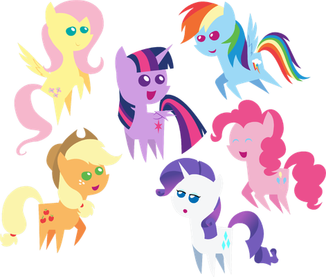 Favourite mane six pony? (I picked the scariest pics ever...)