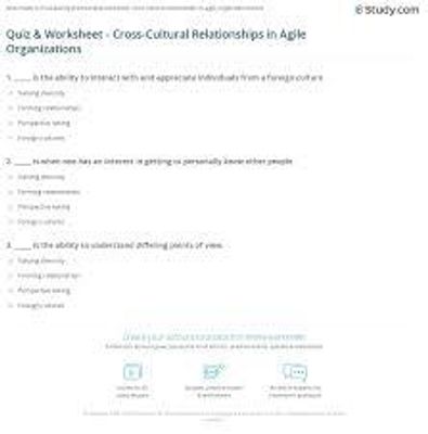 Cultural Connections: Relationship Quiz