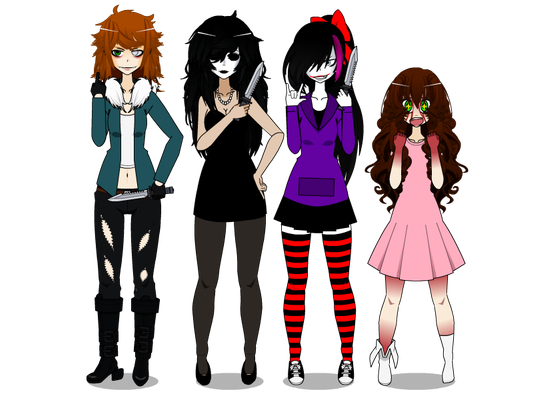 Which Creepypasta girl would befriend you?