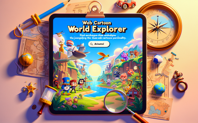 Web Cartoon World Explorer