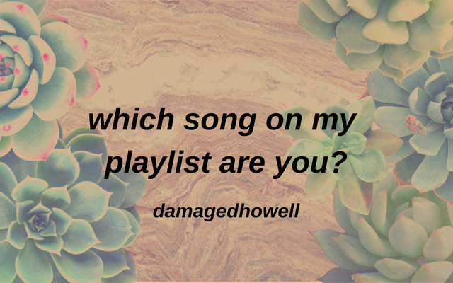 which song on my playlist are you?