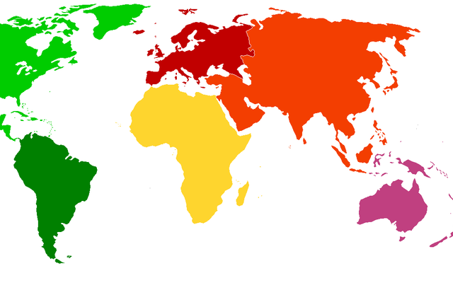 Continents Around the World