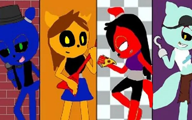 My friends at Five Nights At Freddy's 2: They're back again. My friends at Five Nights At Freddy's 2: They're back again.