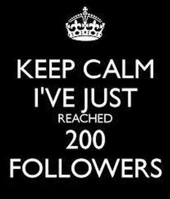 200 followers!