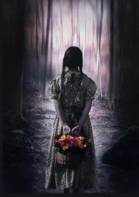 The girl in the woods The girl in the woods