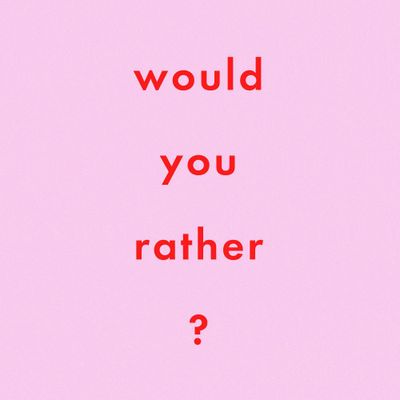 Would you rather be hungry for 3 days...or...be thirsty for 3 days?