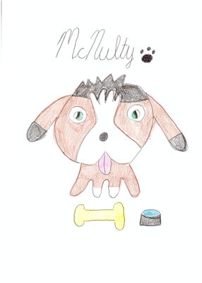 Is this a good piece of art? I spent quite a while on it and I got some positive feedback but I'm bringing this into Questions so that more people can see it.  I drew McNulty, a Puppy from moshi monsters (I'm beauty784) I focused on it for a while, made a draft and then made this final piece. I guess it worked out because I tried my best. Isn't McNulty cute? Thanks.