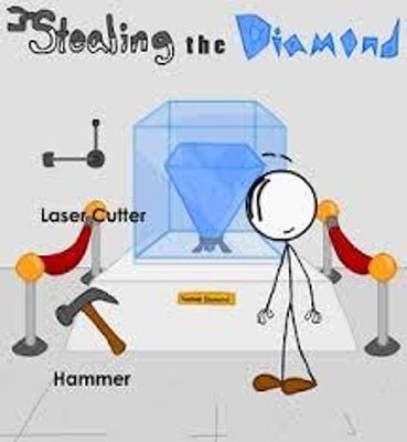 Does Anyone Know About Escaping The Prison Or Stealing The Diamond Its a game on bubblebox and its so funny! one time he threw a policeman away!