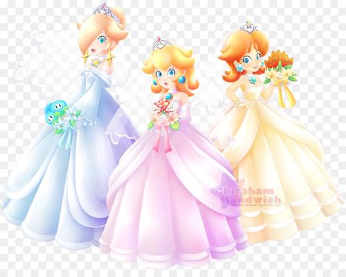 Which of these wedding outfits is the most pretty? And why. Also note which one suits the character the best. From left: Rosalina, Peach, Daisy