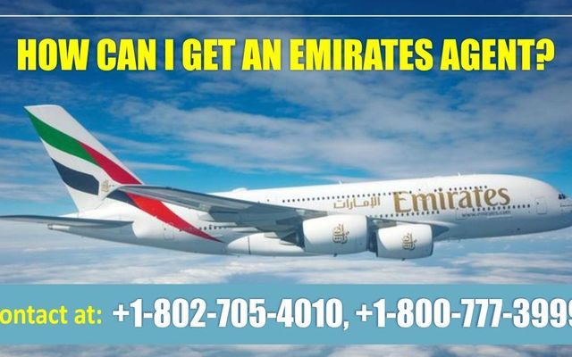 How do I talk to live person at Emirates? Emirates is the major airline of the UAE and flies to India, Ghana, Nigeria, Ethiopia, Algeria, New Zealand, Jordan, Sweden, Thailand, and the United States, to name a few counties. If the airline offers special deals or you need to search for the best fares, flyers can ask the help from Emirates Customer Service. The helpline is accessible throughout the day. The best way to reach the airline is by phone number. Dial the number +1 802-705-4010 and follow the IVR instructions to talk with a live customer agent:   Press 1 to choose your language.   Press 2 to make/ change the reservation.  Press 3 to cancel your flight and request a refund.   Press 4 for baggage and additional services.   Press * to speak with an agent.