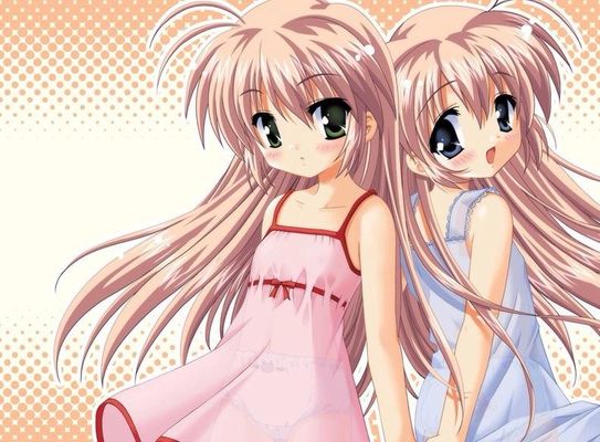 What anime are the twins in the picture from? i really like this picture and have seen others with the sames girls, what are they from?