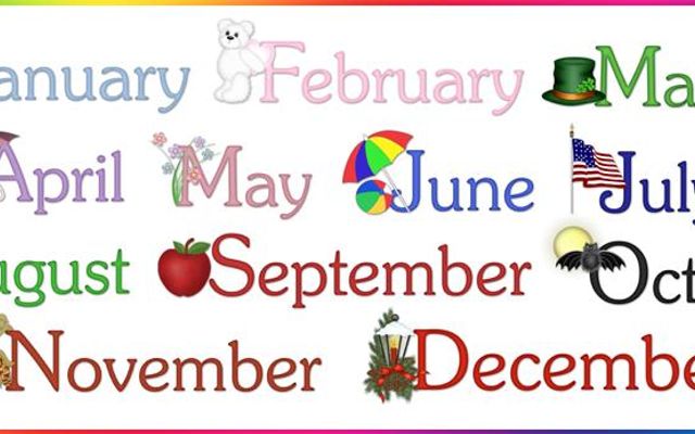 What's your favourite Month? Is it January, February, March, April, May, June, July, August, September, October, November or December?