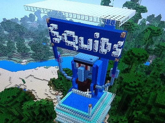 My Squid Fortress in Minecraft This is my random Squidward fortress in Minecraft