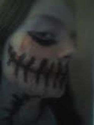 What do you guys think of my face paint I did? :3 yush I made this design on my face, by myself, with nothing but facepaint so whatdya think?^^