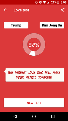 I have a love calculator, gimme some pairings I'm bored lol