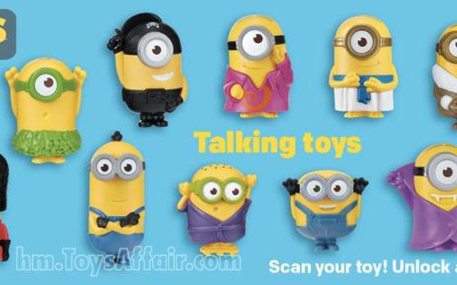 What do you think of this Minion Movie toy? My mom was talking about a McDonald`s Minion movie toy swearing. I found a video of it. So, what do you think of this? Questions? Statements? Put `em here! (CAREFUL! First one has a bad word in it! Watch at your own risk! Other one is a news report on it!): https://www.youtube.com/watch?v=tEnPYxFP9Vc https://www.youtube.com/watch?v=Tg43HRaC80Q