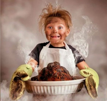 What's your craziest cooking disaster? What was the craziest thing you ever did while cooking? In other words, what was your biggest cooking failure?