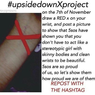 Did anyone else do the #upsidedownxproject? I did! :D I didn't post a picture, but I had a red X on my wrist all day. ❤️