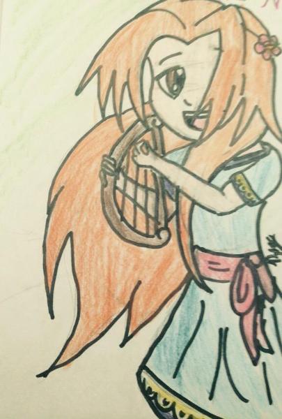 <c:out value='Marin (I didn't think I'd have time to draw, ink and color an entire scene from Link's Awakening).'/>