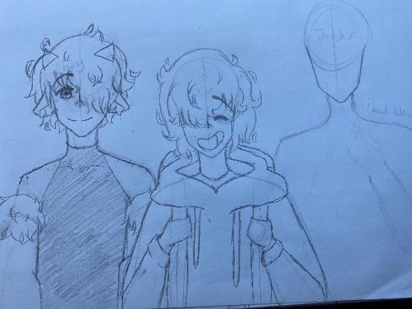 <c:out value='WIP of Fire Starters Trio (Toby, me, and Asuto is the unfinished one)'/>