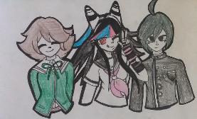 For @Ocean_Eyes (Chihiro, Ibuki, and Shuichi)