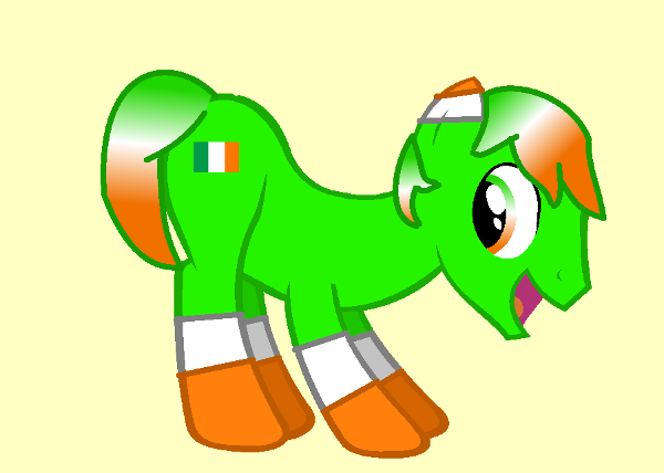 <c:out value='Ireland's Flag in pony form'/>