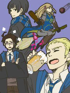 Ravenclaw... *Smirks* Smartasses..~