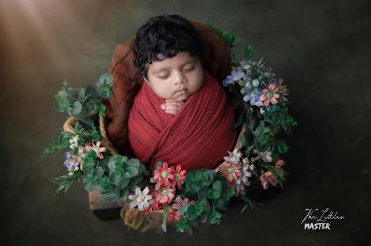 Whispers of Tomorrow: Creating Timeless Elegance in Posed Newborn Photography's Photo
