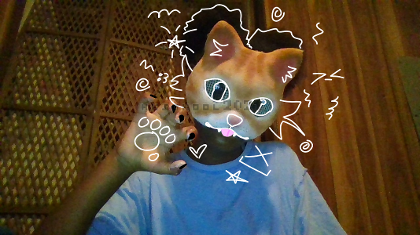 I'M N9T A CAT THERIAN I JUST WANTED TO MAKE A GINGER CAT MASK!!