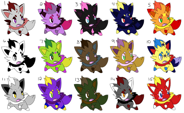 <c:out value='Pick a Zorua to adopt'/>