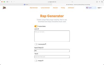 Rap Generator's Photo