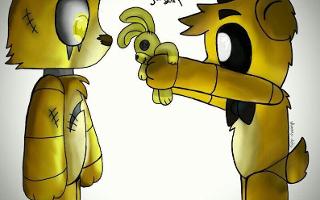 Springle(springtrap X Mangle) or Moxy(foxy X mangle)