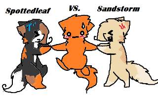 Do you think Firestar should be with Sandstorm or Spottedleaf?